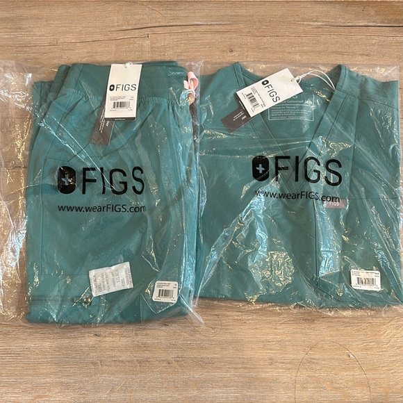 New figs women freeX set green XXS/XS